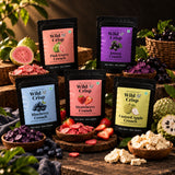 Wild & Crisp Bestsellers Pack: Pink Guava, Strawberry, Jamun, Blueberry and Custard Apple