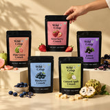 Wild & Crisp Bestsellers Pack: Pink Guava, Strawberry, Jamun, Blueberry and Custard Apple
