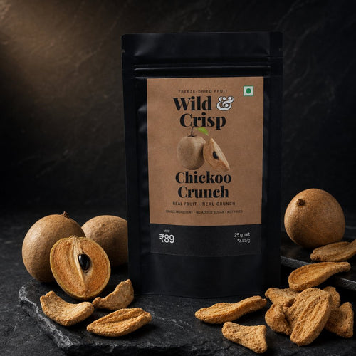 Wild & Crisp Chickoo Crunch — freeze-dried