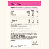 Wild & Crisp Dragon Fruit Crunch back label: ingredients and nutrition