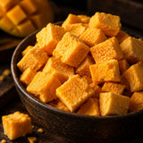 Freeze-dried mango pieces