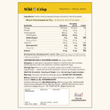 Wild & Crisp Pineapple Crunch back label: ingredients and nutrition