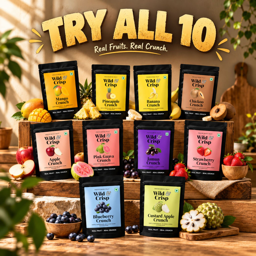 Wild & Crisp Try All: ten flavours of freeze-dried fruit